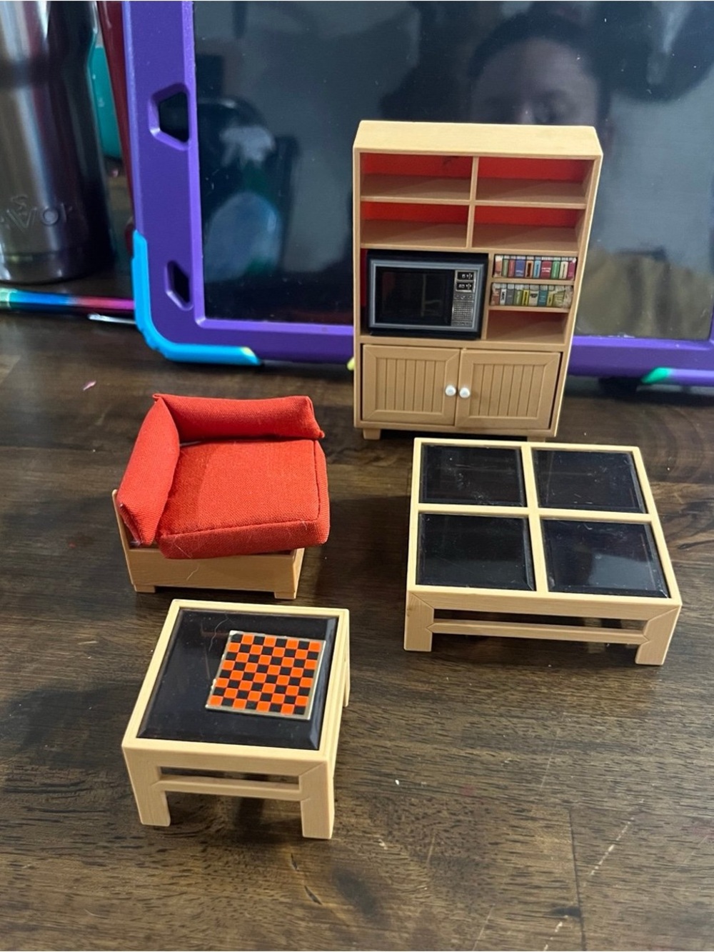 Vintage Tomy Smaller Homes & Gardens Dollhouse Living Room Lot- made in Japan